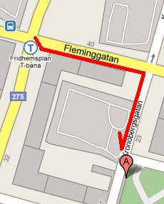 Tube - location map